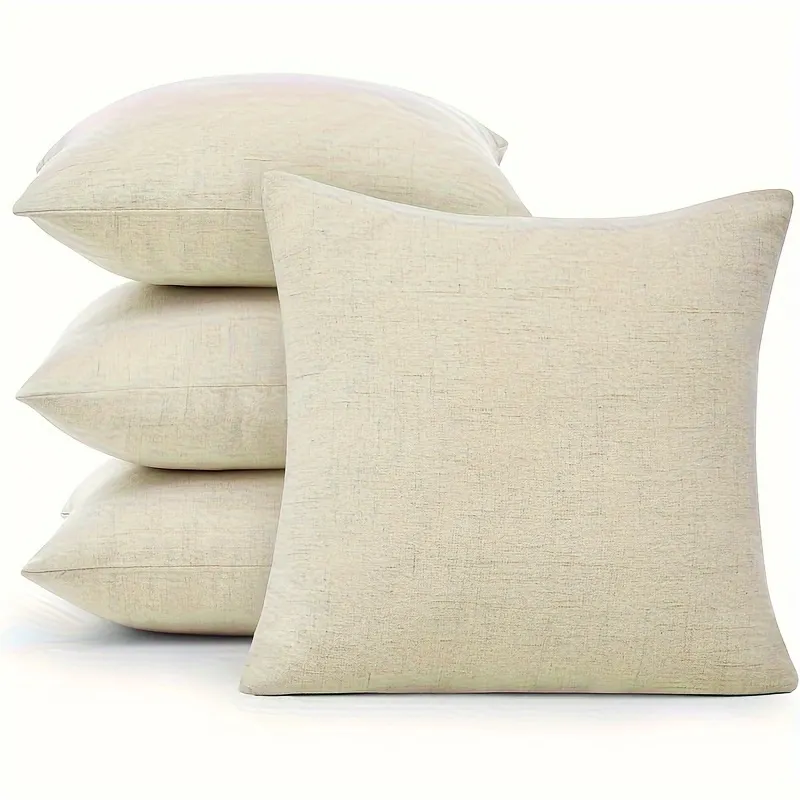 Fundas Lino Natural Exterior x4